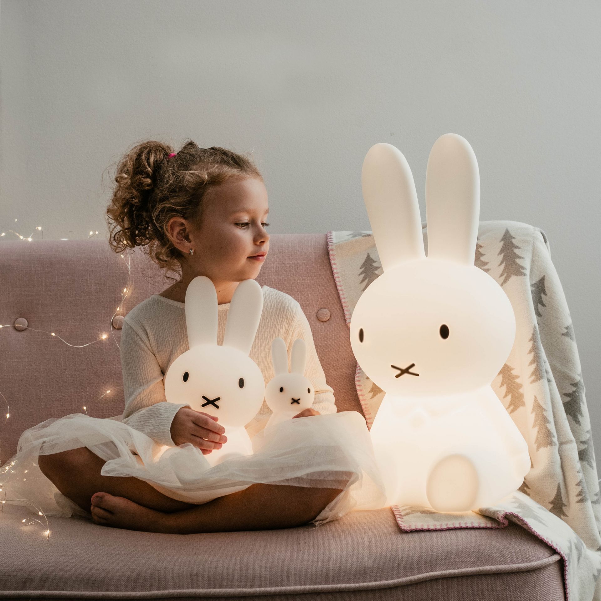 Detská králičia LED lampa Miffy First Light | Bella Rose