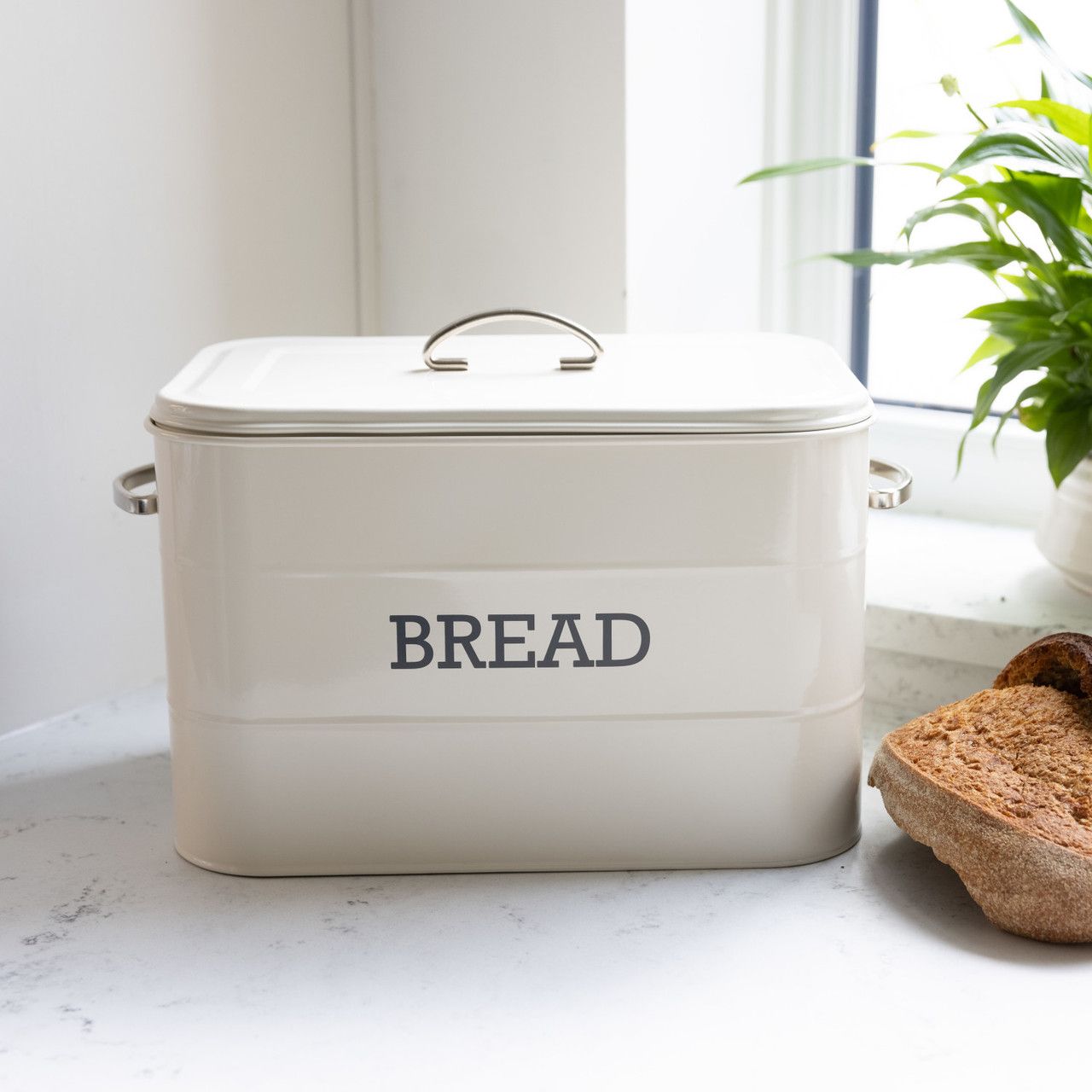 Plechový chlebník Bread - krémový | Bella Rose