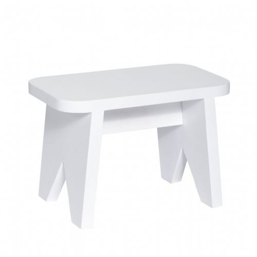 Drevená mini stolička white | Bella Rose