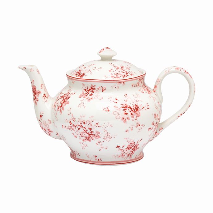 Porcelánová konvice na čaj s květinovým motivem | Bella Rose