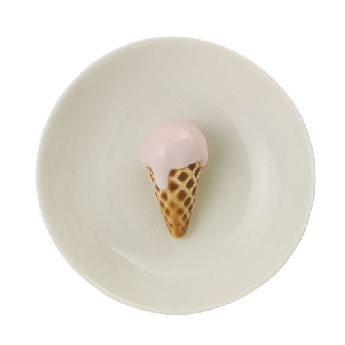 Mini keramický talířek na šperky se zmrzlinou 10,2 cm | Bella Rose