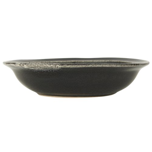 Kameninový polévkový talíř Black Dunes 20 cm | Bella Rose
