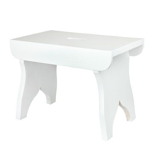 Dřevěná stolička - větší, bílá | Bella Rose