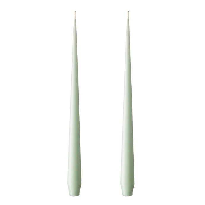 ester & erik / Svíčka Taper 32 cm – 03 Water Mint  – set 2 ks