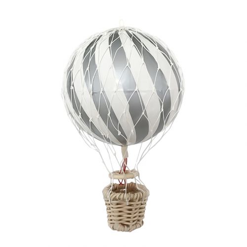 Závěsný létající balón Silver 10 cm | Bella Rose