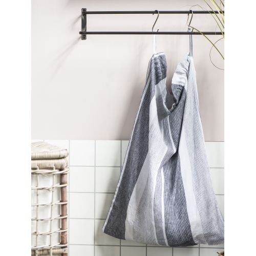 Textilní pytel na špinavé prádlo Grey Stripes | Bella Rose