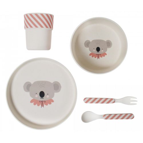 Bambusové nádobí pro děti Koala - set 5 ks | Bella Rose
