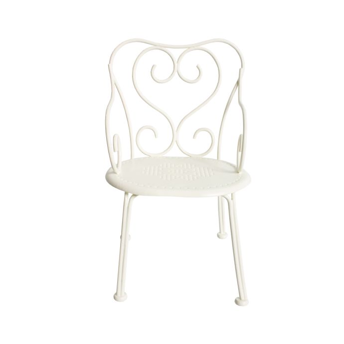Romantická mini stolička Off white | Bella Rose
