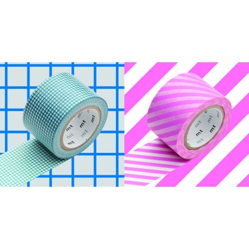 Designové samolepící pásky blue x pink - set 2 ks | Bella Rose