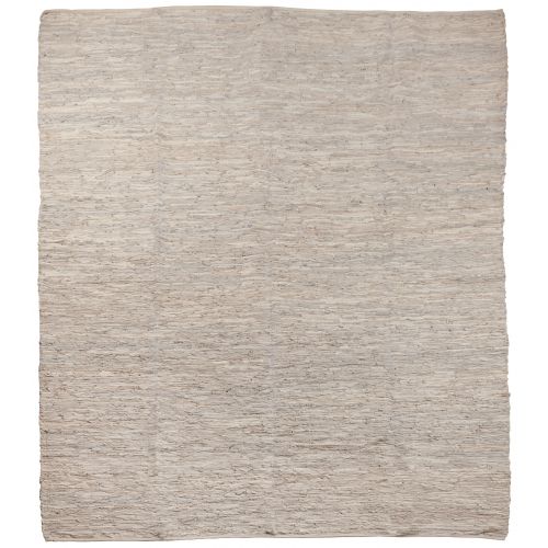 Kožený koberec Light Grey 250x300 cm | Bella Rose