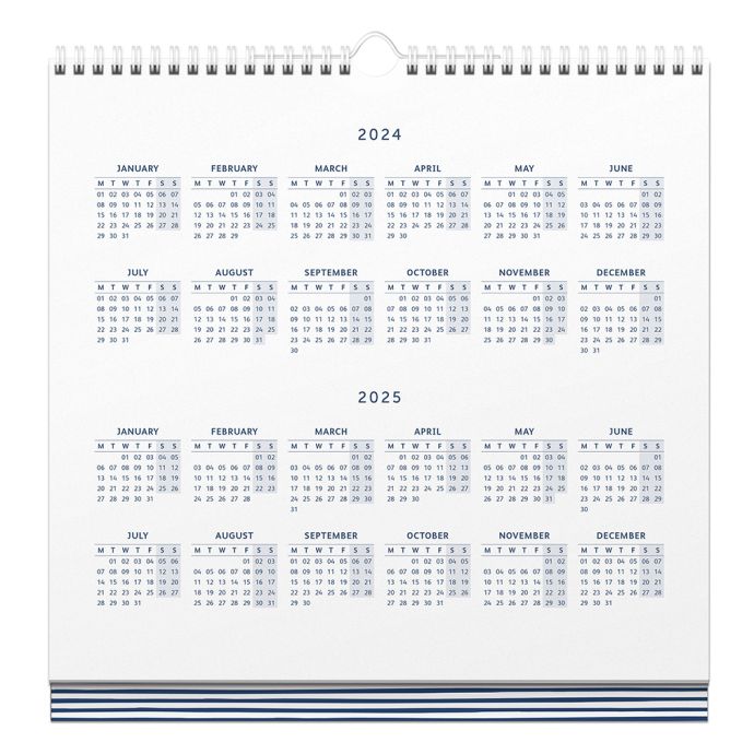 Rodinný týždenný kalendár Pine s perom 2024 | Bella Rose