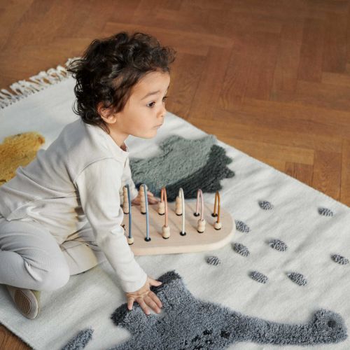 Dětský vlněný koberec Bent Dino Multi Mix 120x80 cm | Bella Rose