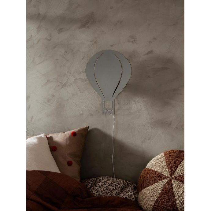 Detská nástenná lampa Balloon Grey | Bella Rose