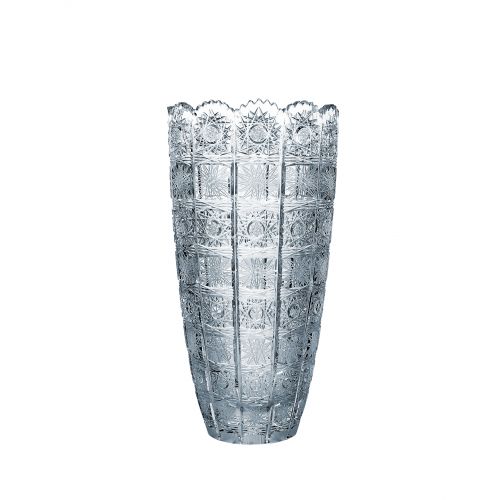 Krištáľová brúsená váza Crystal BOHEMIA 30 cm | Bella Rose