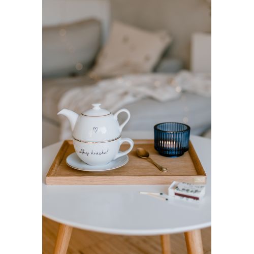 Porcelánová čajová souprava Ahoj krásko! | Bella Rose