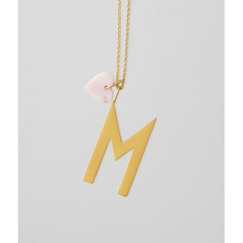 Pozlacený přívěsek Design Letters Pink Heart | Bella Rose