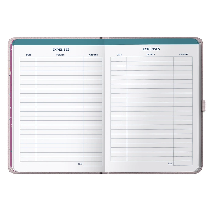 Týdenní diář Perfect Planner Pink Faux 2025