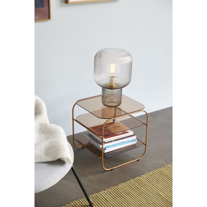 Skleněná stolní lampa Pirum | Bella Rose