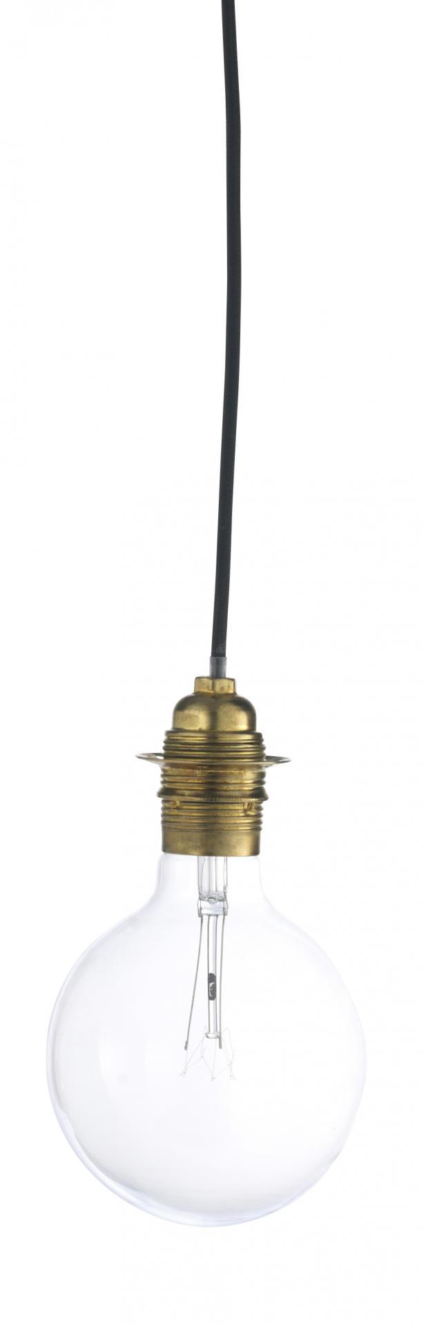 Kabel s objímkou (E27) na žárovku Brass | Bella Rose