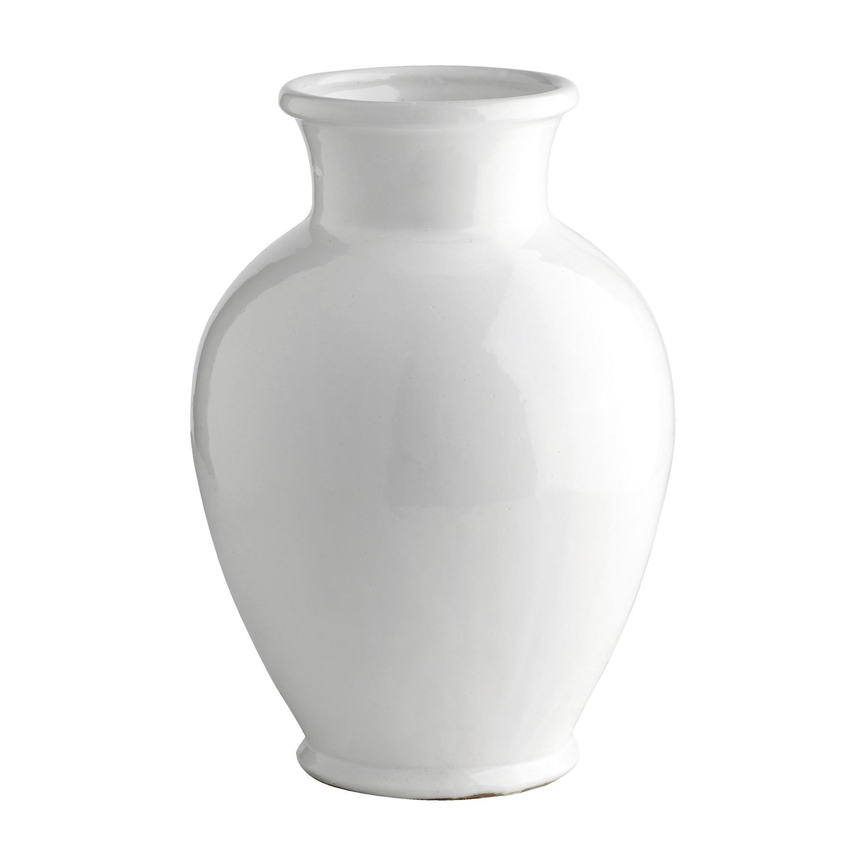Velká bílá keramická váza Marokko | Bella Rose