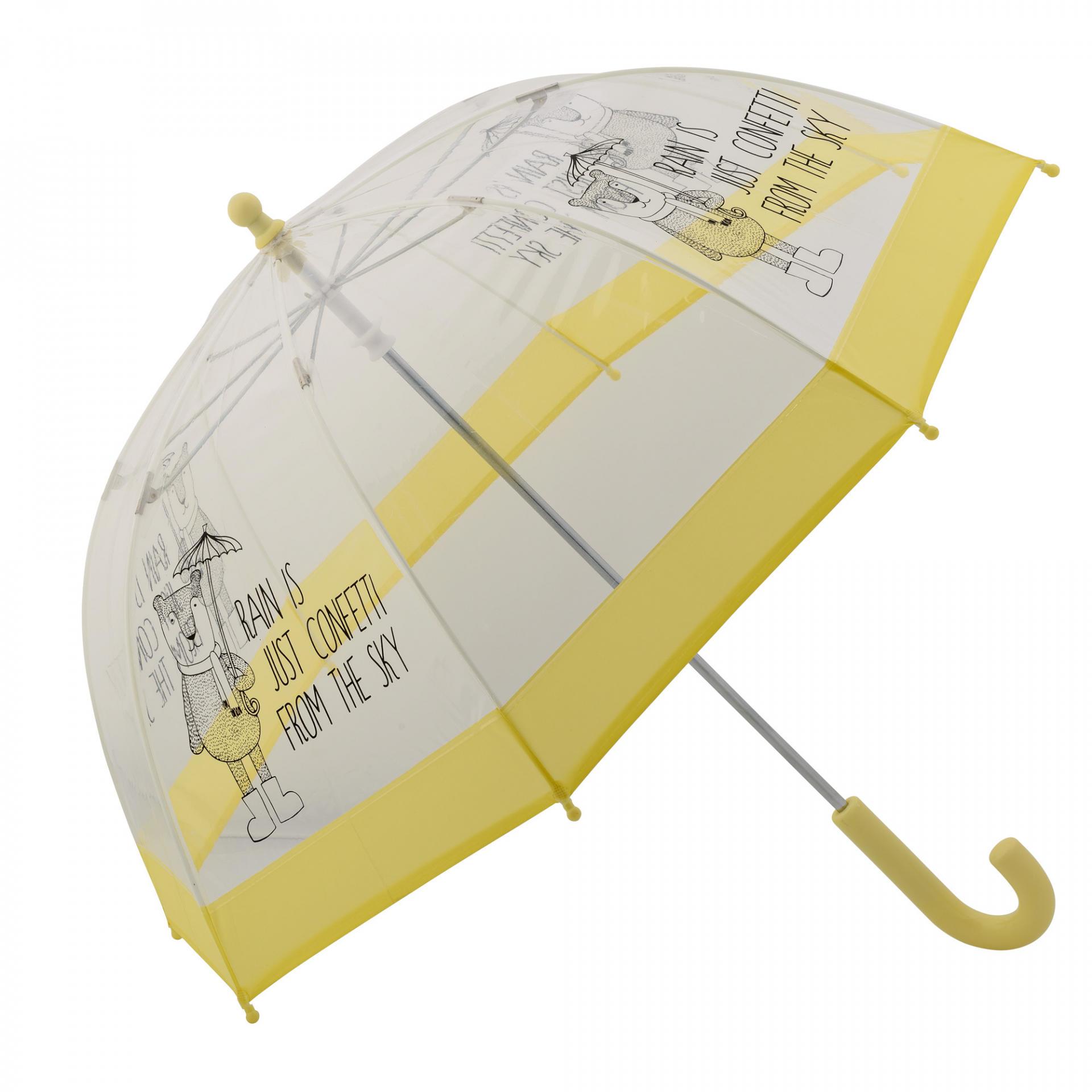 Deštník pro děti s motivem medvídka ve žluté barvě | Bella Rose