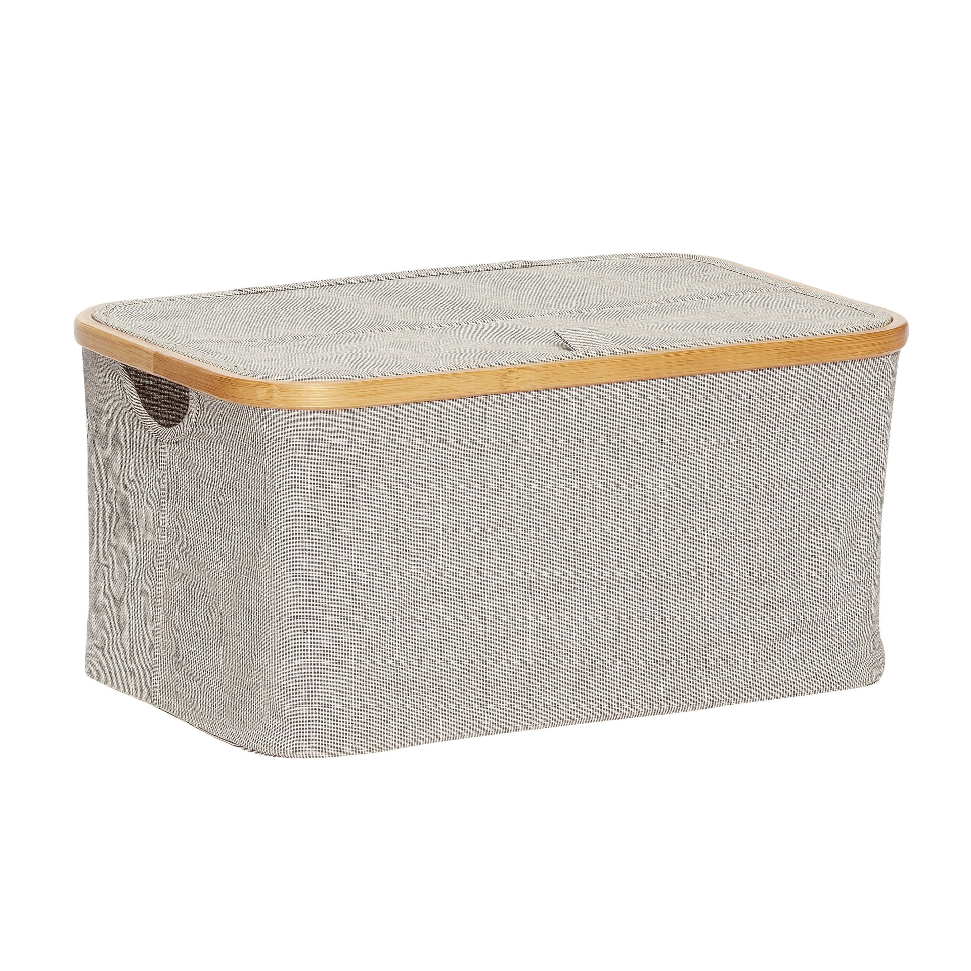Úložný textilní box s konstrukcí z bambusu | Bella Rose