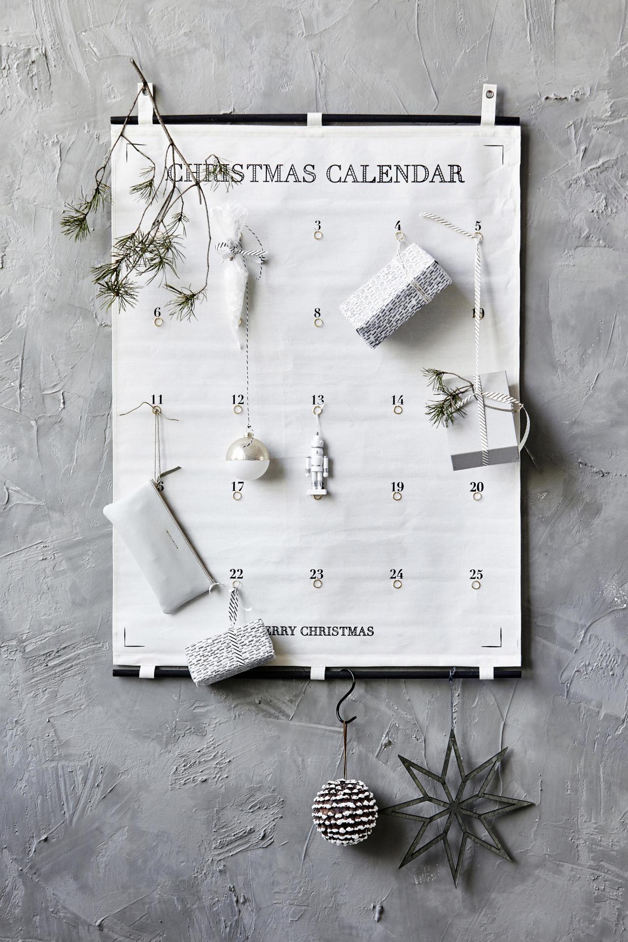 Textilný adventný kalendár na stenu | Bella Rose