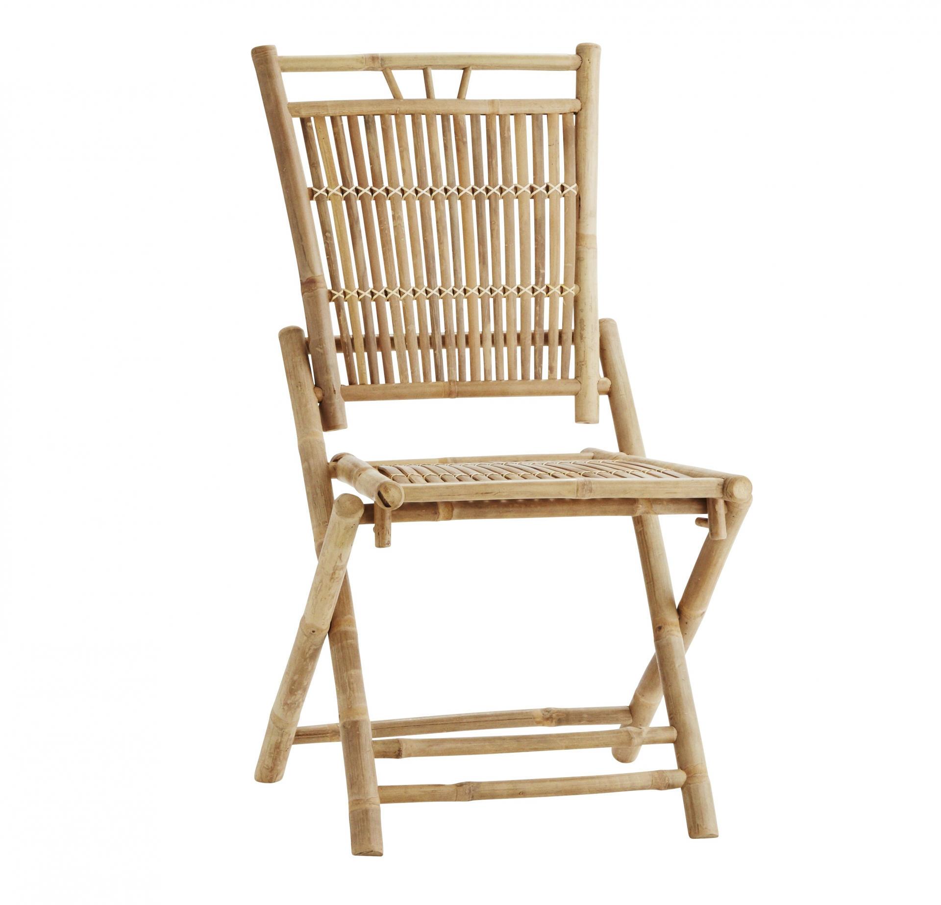 Skládací bambusová židle - přírodní | Bella Rose