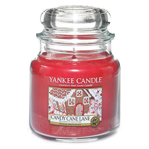 Sviečka Yankee Candle 411gr - Candy Cane Lane | Bella Rose