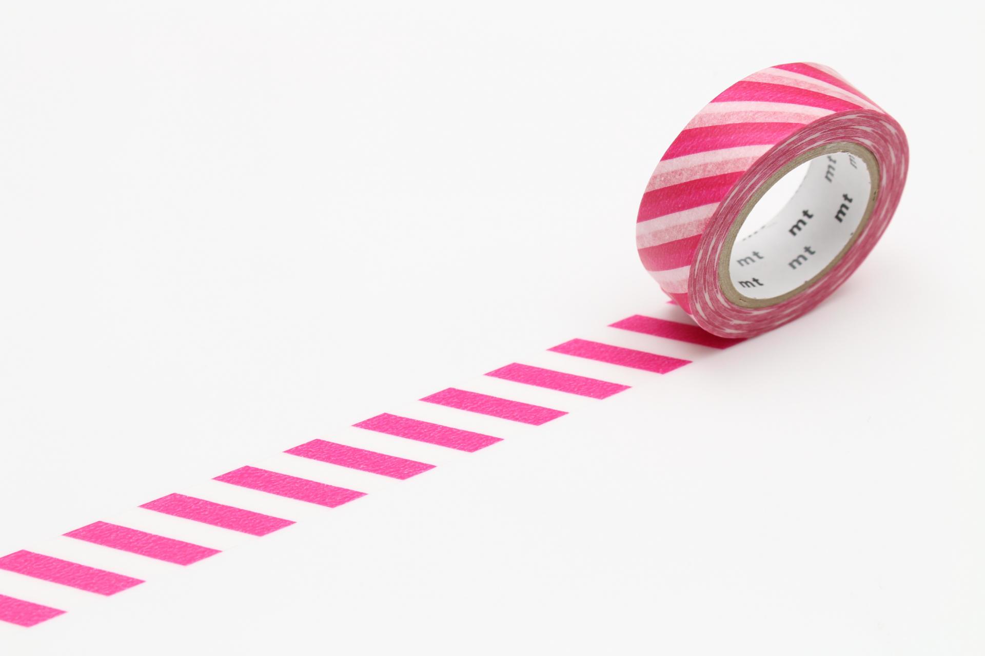 Japonská papírová páska Magenta Stripe | Bella Rose