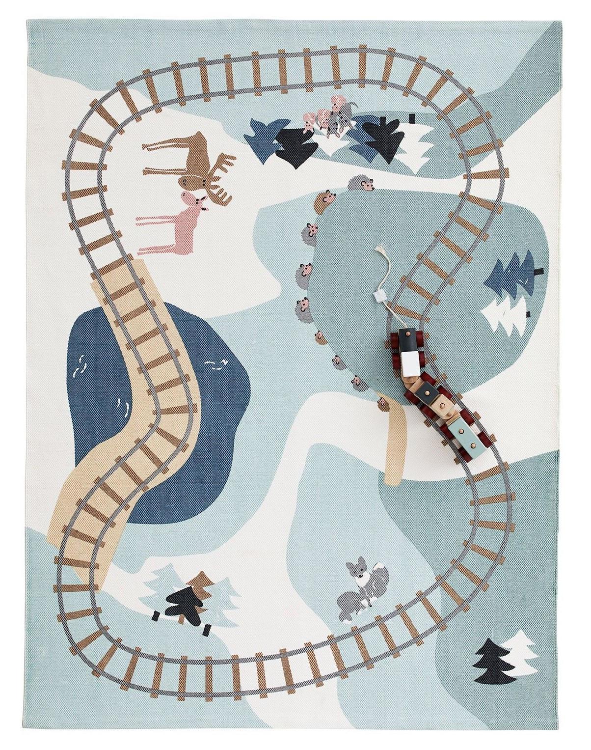 Dětský bavlněný koberec Edvin Woodland 170 x 130 cm | Bella Rose