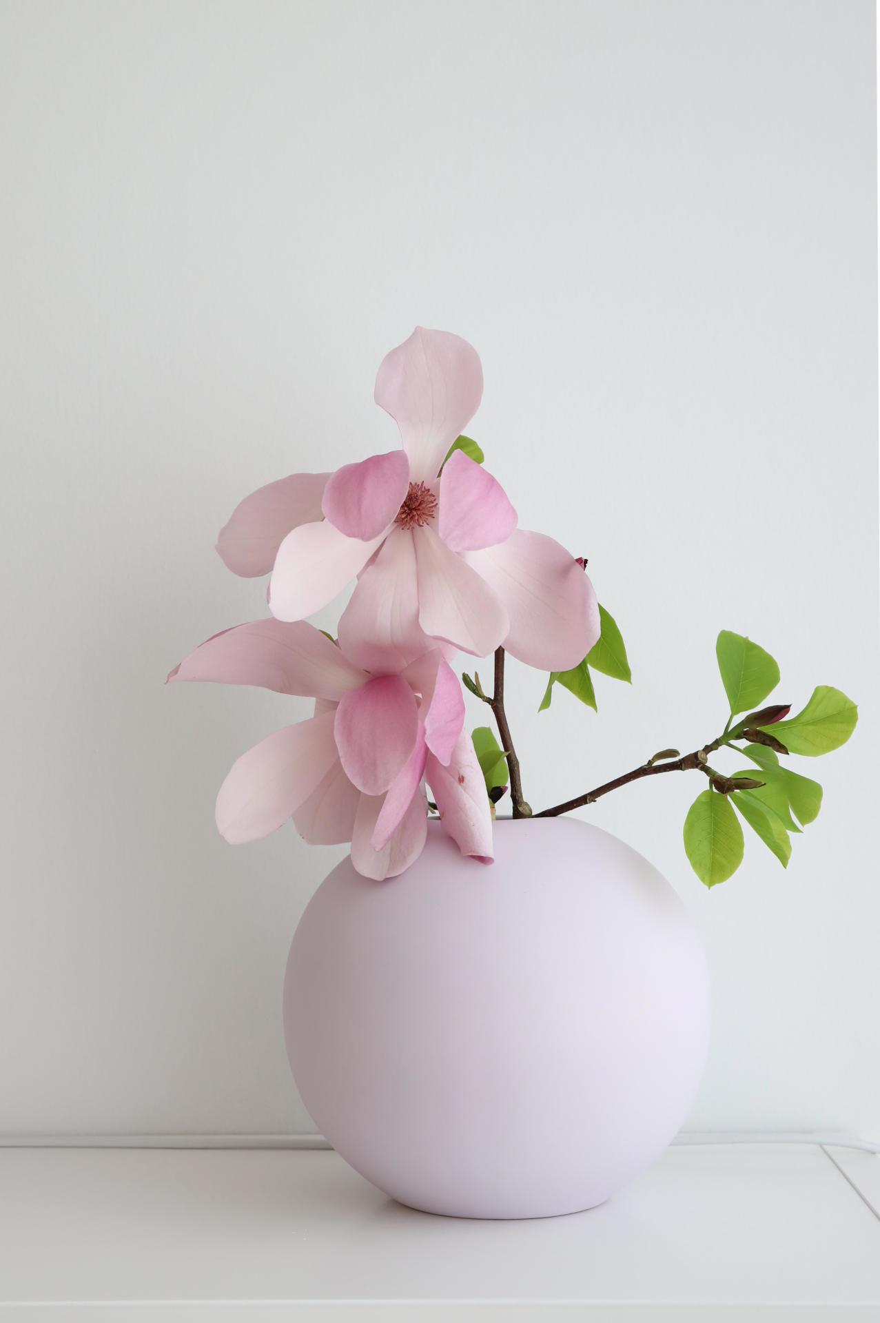 Kulatá váza Ball Lilac 20cm | Bella Rose