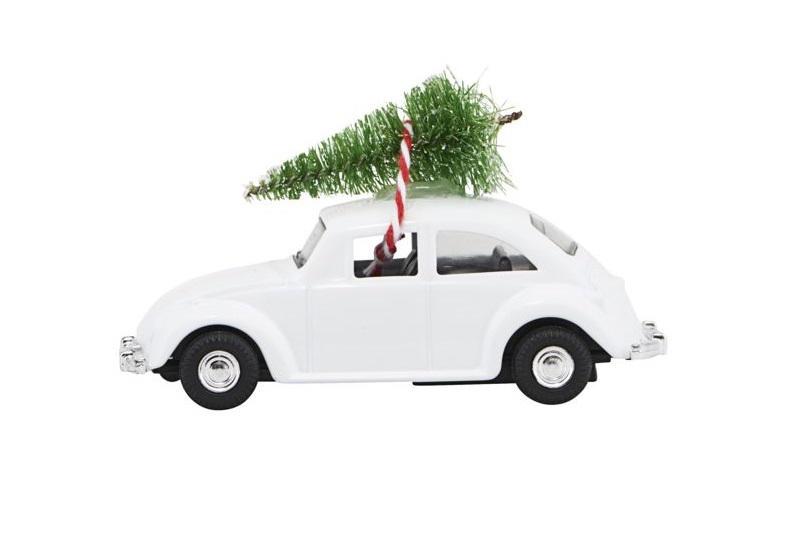 Vánoční autíčko Xmas Car Mini White | Bella Rose