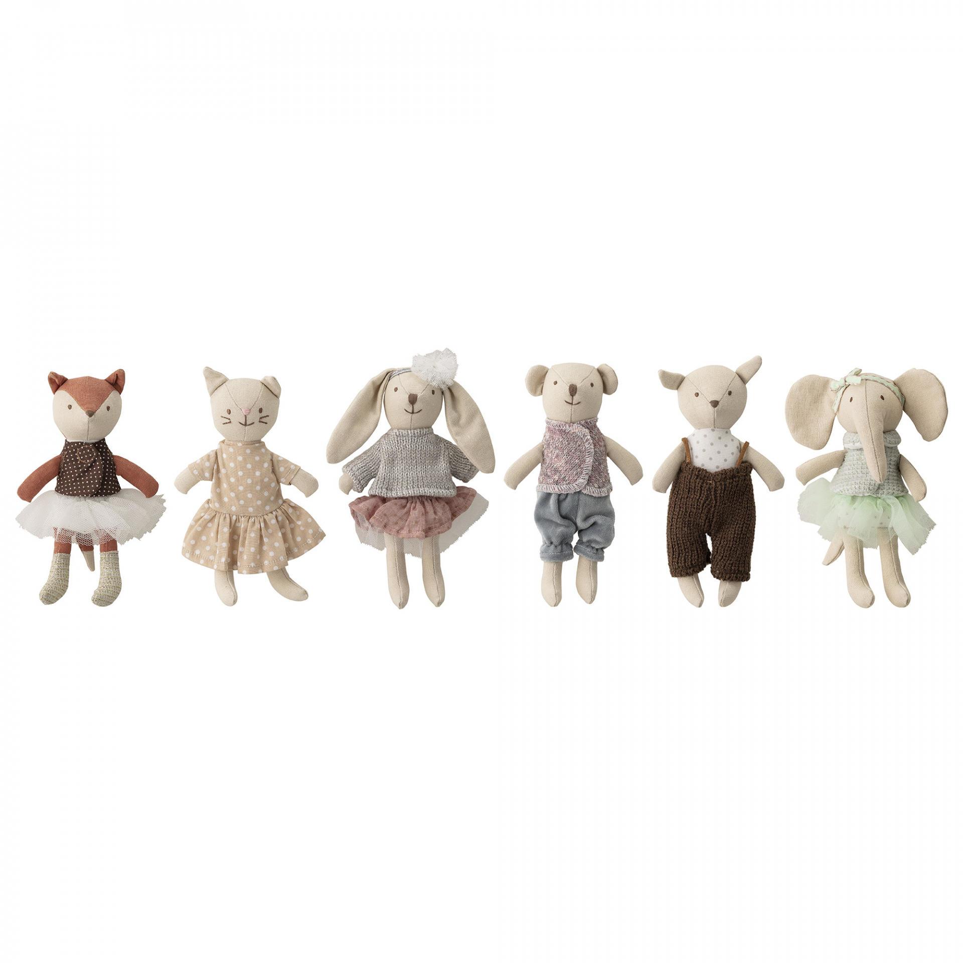 Textilné hračky Animals – set 6 ks | Bella Rose