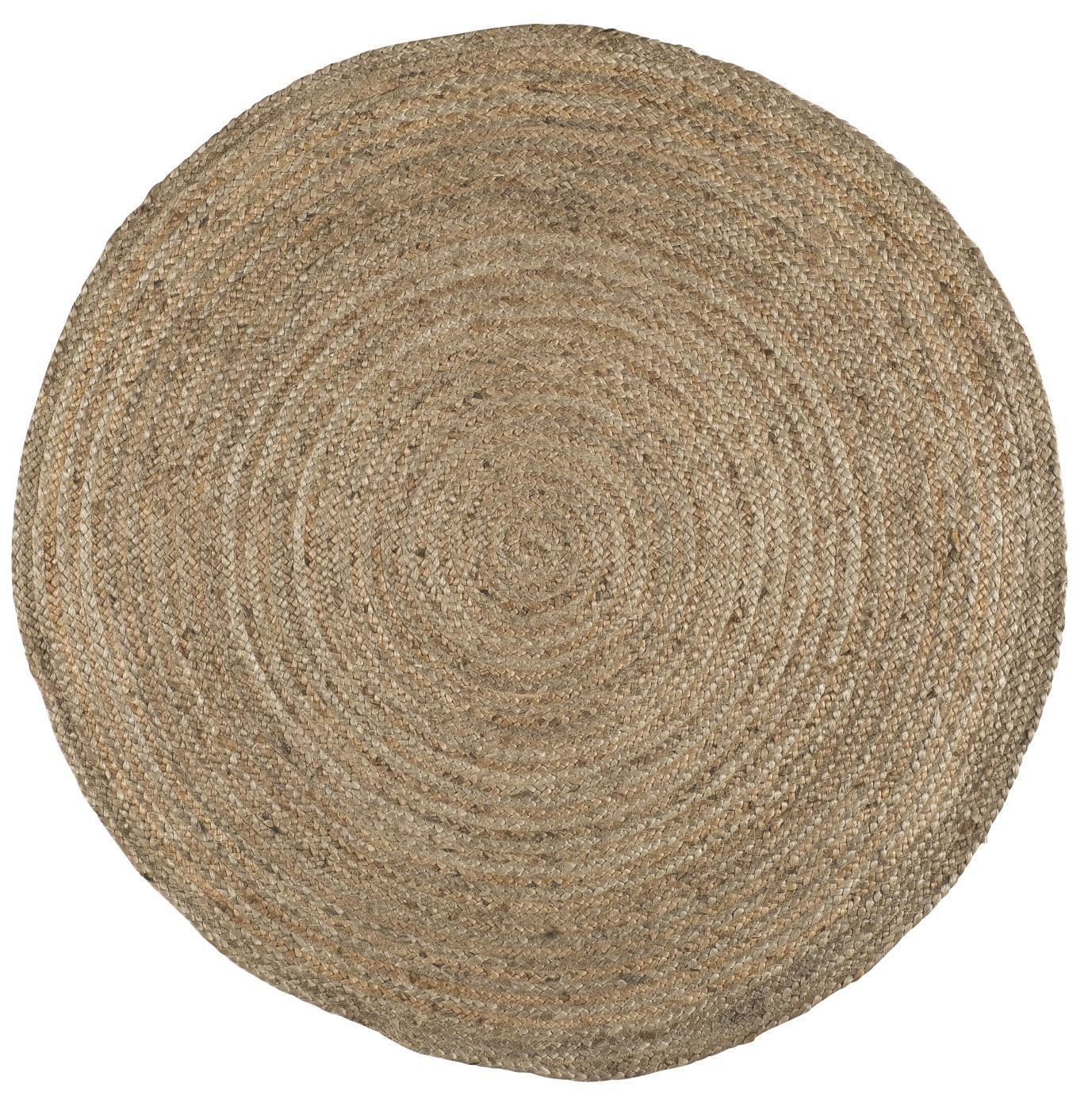 Kulatý jutový koberec Natural Jute 120 cm | Bella Rose