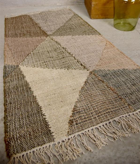 Jutový koberec Handwoven Patchwork 60x90cm | Bella Rose