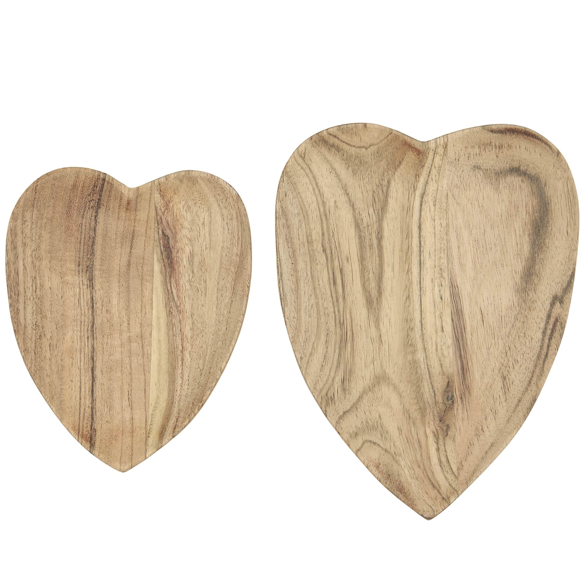 Dřevěná miska ve tvaru srdce Acacia | Bella Rose