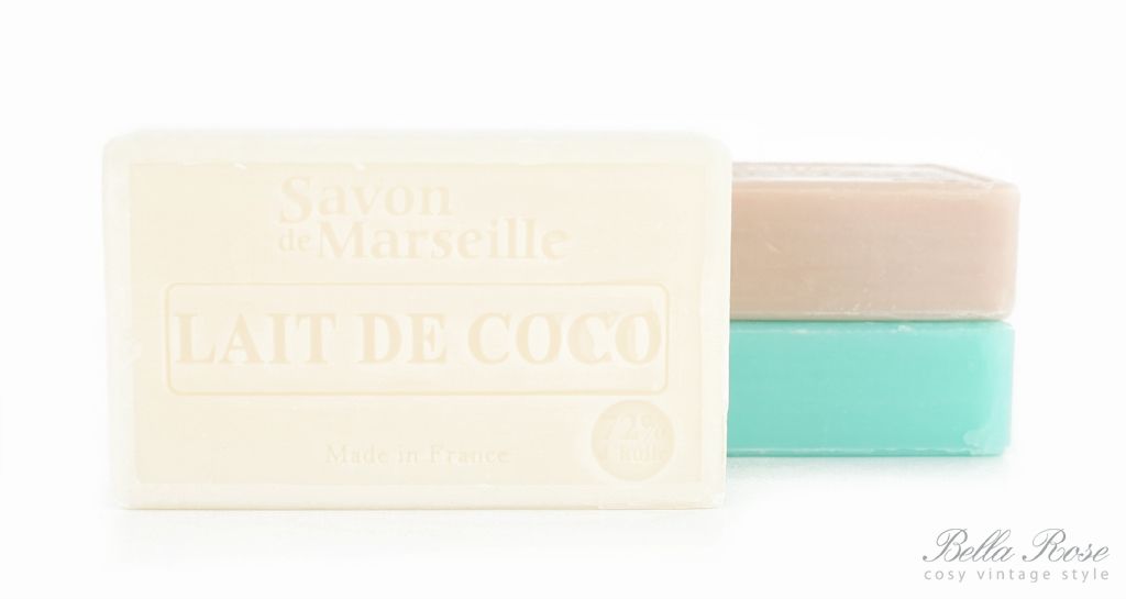 Marseillské mýdlo 100 g - kokosové mléko | Bella Rose