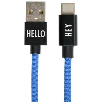 Textilní kabel USB-C Cobalt Blue 1 m