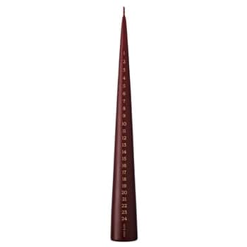 Adventná sviečka Cone 37 cm – 44/2 Deep Wine