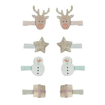 Sponky do vlasů Reindeer mini – set 8 ks