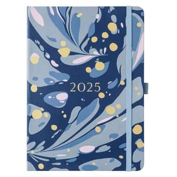 Týdenní diář Perfect Planner Navy Marble 2025