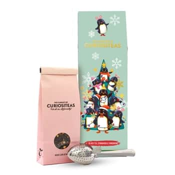 Vianočný čierny čaj Pinguin Tea Party 70 g + sitko