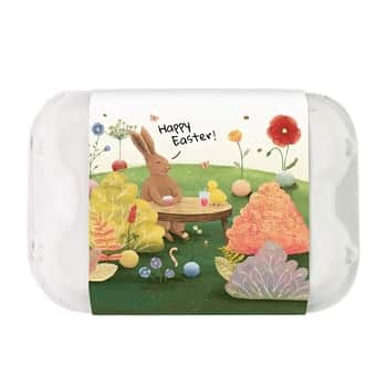 Dárková sada semínek divokých květin Egg Box Happy Easter – 6 ks